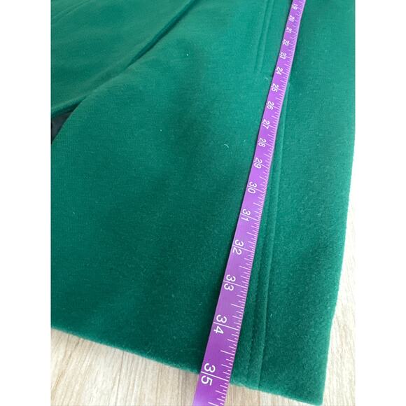 Banana Republic Collarless Emerald Green Capitan's Coat Wool-Blend - Picture 8 of 8